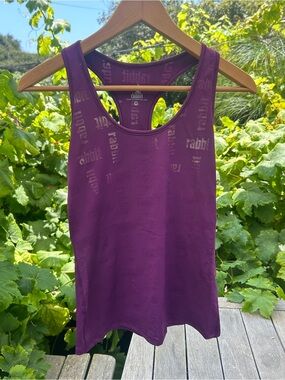Rabbit Running Racerback Tank Top in Plum (New without tags)